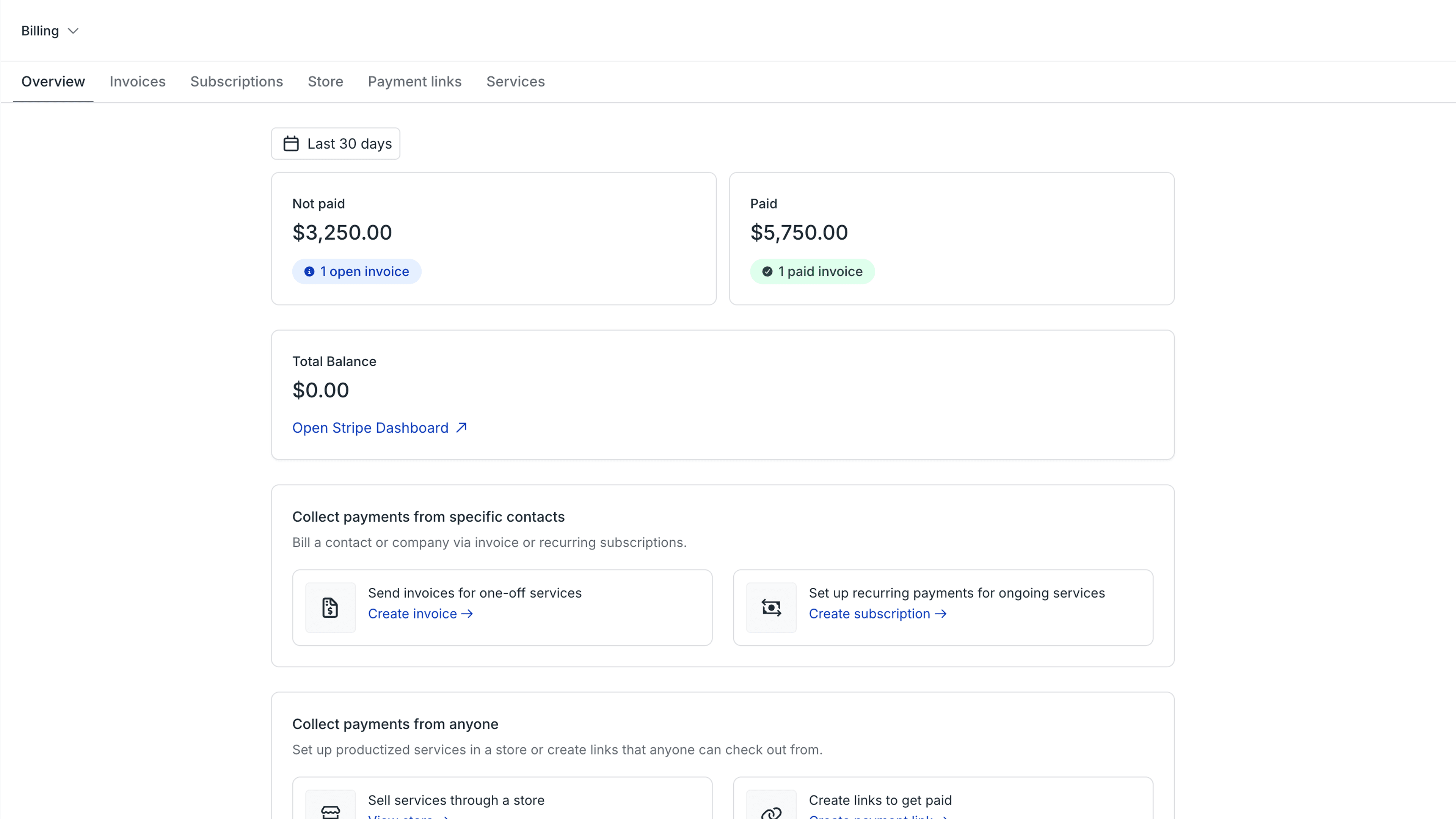 Payments screenshot